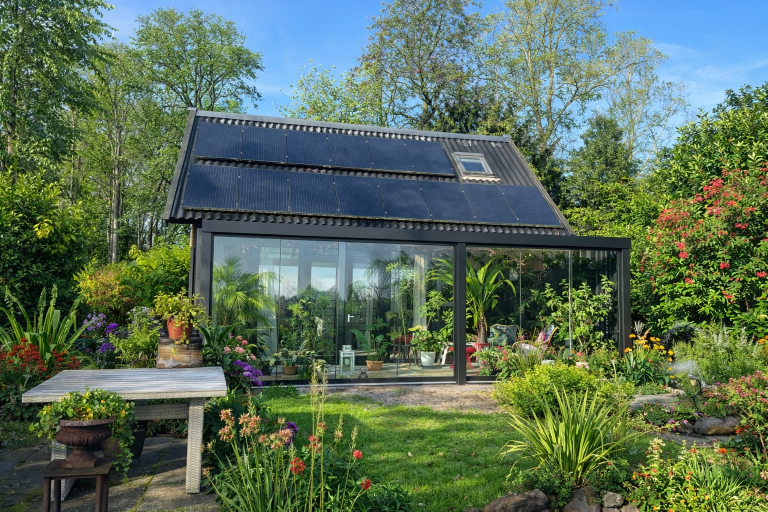 Naturhäuschen in bergen