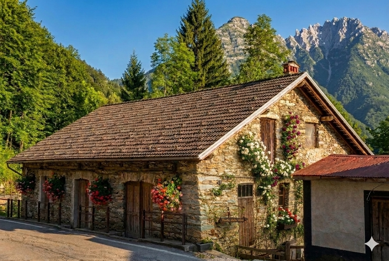 Casa nella natura a Rossa